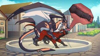 Dracuss Sacrifice
art by gmerk
Keywords: dragon;felkin;male;feral;M/M;bondage;penis;from_behind;anal;internal;gmerk