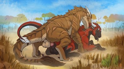 Felkin Safari
art by gmerk
Keywords: felkin;dragon;male;feral;M/M;penis;from_behind;anal;gmerk