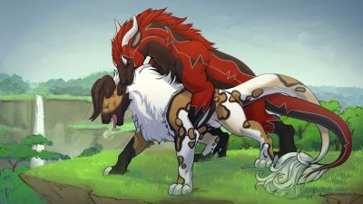 Mating Felkins
art by gmerk
Keywords: felkin;dragon;dragoness;male;female;feral;M/F;penis;from_behind;suggestive;gmerk