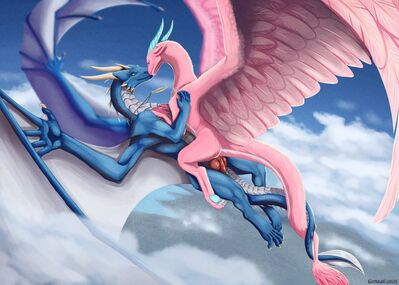 Aerial Sex
art by gone46_nsfw
Keywords: dragon;dragoness;male;female;feral;M/F;penis;cowgirl;vaginal_penetration;gone46_nsfw