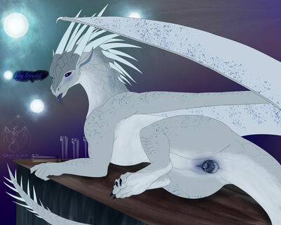 Lynx and Dildo 1 (Wings_of_Fire)
art by gray-scales
Keywords: wings_of_fire;icewing;lynx;dragoness;female;feral;solo;dildo;vaginal_penetation;gray-scales