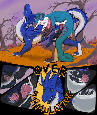 Double Trouble 1
art by GreedyGulo
Keywords: comic;dinosaur;theropod;raptor;dragon;male;feral;M/M;penis;from_behind;anal;internal;ejaculation;spooge;GreedyGulo
