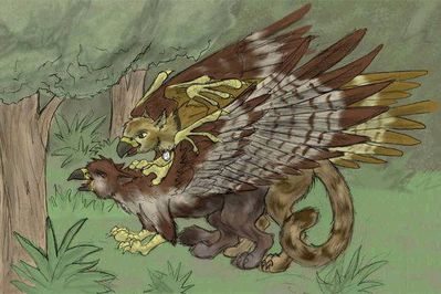 Gryphon Sex
unknown artist
Keywords: gryphon;male;female;feral;M/F;from_behind