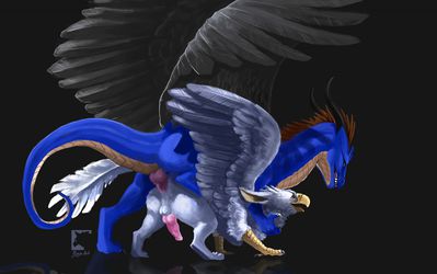 Offering
art by gryph000
Keywords: dragon;gryphon;male;feral;M/M;penis;from_behind;anal;spooge;gryph000