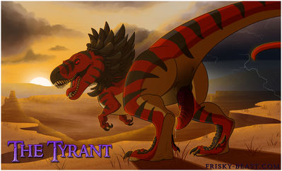 Tyrannosaurus rex
art by hebeni
Keywords: dinosaur;theropod;tyrannosaurus_rex;trex;male;feral;solo;penis;spooge;hebeni