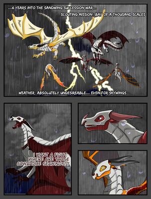Intertribal Tensions, page 1 (Wings_of_Fire)
art by hirothedragon
Keywords: comic;wings_of_fire;skywing;dragoness;female;feral;solo;non-adult;hirothedragon