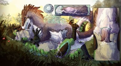 Yutyrannus Mating
art by hollyvardia
Keywords: dinosaur;theropod;yutyrannus;male;female;feral;M/F;penis;missionary;cloacal_penetration;internal;closeup;spooge;hollyvardia