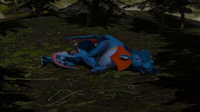 Sleepy Rainwing 1 (Wings_of_Fire)
art by hundredseas
Keywords: wings_of_fire;rainwing;dragon;male;feral;solo;penis;cgi;hundredseas