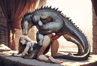 Lizardman Sex
art by hyperion
Keywords: beast;lizardman;male;anthro;human;woman;female;M/F;penis;from_behind;vaginal_penetration;hyperion