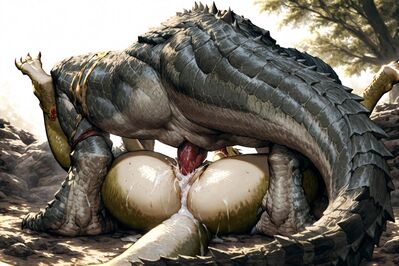 Lizardman Mating
art by hyperion
Keywords: lizardman;male;female;anthro;M/F;penis;missionary;cloacal_penetration;spooge;hyperion