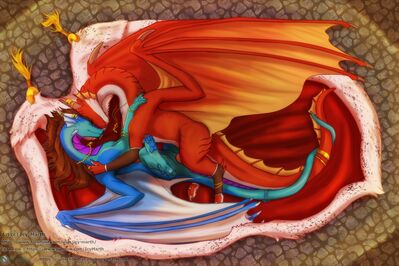A Date With The King
art by icy-marth
Keywords: dragon;dragoness;male;female;feral;M/F;penis;missionary;vaginal_penetration;icy-marth