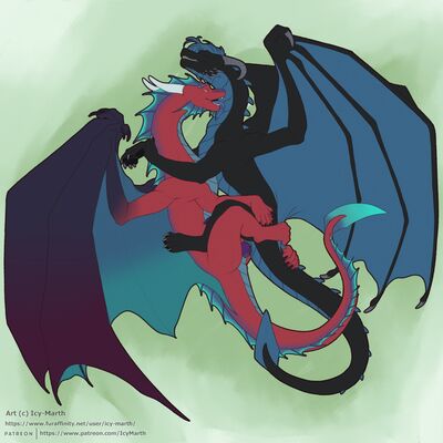 Red vs Blue
art by icy-marth
Keywords: dragon;male;feral;M/M;penis;missionary;anal;icy-marth