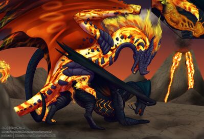 Wyvern Heat
art by icy-marth
Keywords: dragon;dragoness;wyvern;male;female;feral;M/F;penis;from_behind;vaginal_penetration;internal;spooge;icy-marth