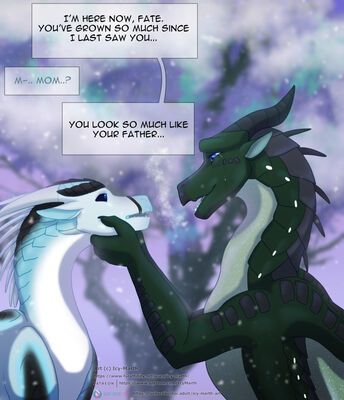 Reunion (Wings_of_Fire)
art by icy-marth
Keywords: wings_of_fire;nightwing;icewing;hybrid;dragon;dragoness;male;female;feral;solo;non-adult;icy-marth