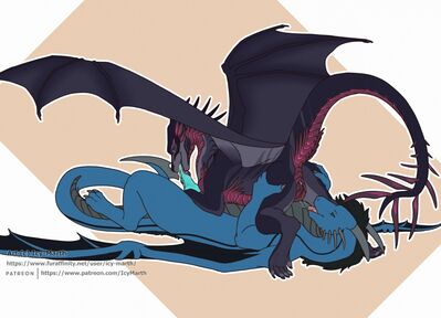 Mutual Taste
art by icy-marth
Keywords: dragon;dragoness;male;female;feral;M/F;penis;vagina;69;spread;oral;spooge;icy-marth