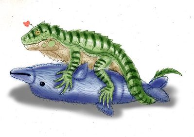 Iguana and Plushie
unknown artist
Keywords: lizard;iguana;male;feral;furry;cetacean;dolphin;plushie;missionary;masturbation