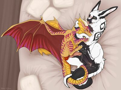 Chimera Bred
art by inno-sjoa
Keywords: dragon;dragoness;chimera;male;female;feral;M/F;penis;vagina;missionary;suggestive;spooge;inno-sjoa