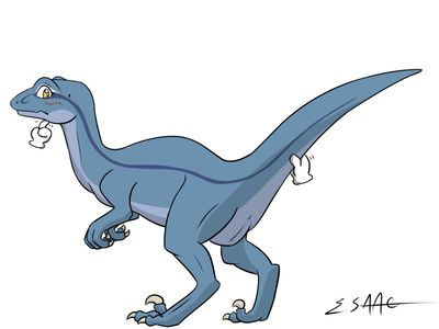 Blue
art by isaaclou
Keywords: jurassic_world;dinosaur;theropod;raptor;deinonychus;blue;female;anthro;solo;vagina;isaaclou