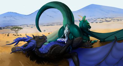 Garo and Zarizav
art by ishiru
Keywords: dragon;male;feral;M/M;penis;reverse_cowgirl;anal;spooge;ishiru
