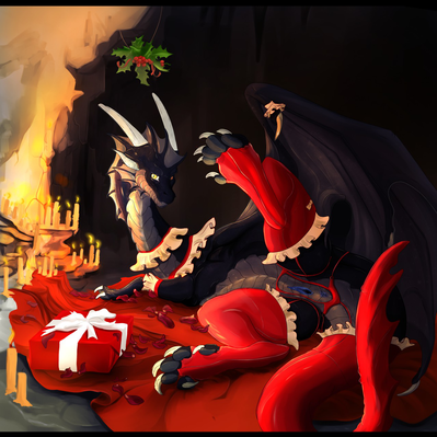 Merry Christmas
art by ishiru
Keywords: dragoness;female;feral;solo;vagina;holiday;ishiru