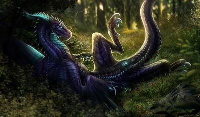 Xenthra Relaxing
art by isvoc
Keywords: dragoness;female;feral;solo;vagina;isvoc