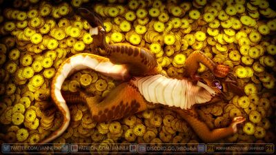 Kobold Hoard
art by janner3d
Keywords: dungeons_and_dragons;kobold;dragoness;anthro;solo;vagina;hoard;janner3d