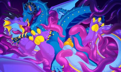 Under The Sea (Wings_of_Fire)
art by jellyntical
Keywords: wings_of_fire;seawing;dragon;dragoness;male;female;feral;M/F;penis;cowgirl;vaginal_penetration;tentacles;anal;masturbation;jellyntical