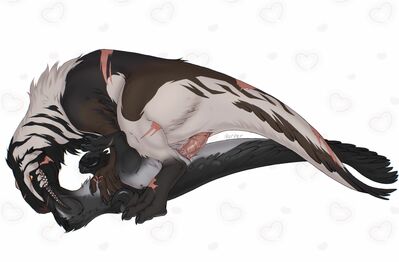 Utahraptors Mating
art by kaitoharo99
Keywords: dinosaur;theropod;raptor;utahraptor;male;female;feral;M/F;penis;missionary;cloacal_penetration;spooge;kaitoharo99