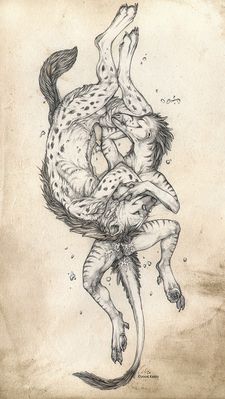 Raptor and Hyena
art by kaji
Keywords: dinosaur;theropod;raptor;furry;hyena;male;female;anthro;M/F;penis;vagina;69;suggestive;spooge;kaji