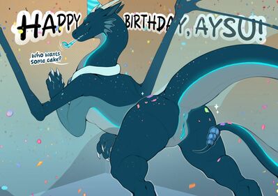 Who Wants Some Cake?
art by kanaeshka
Keywords: dragoness;female;feral;solo;vagina;presenting;kanaeshka