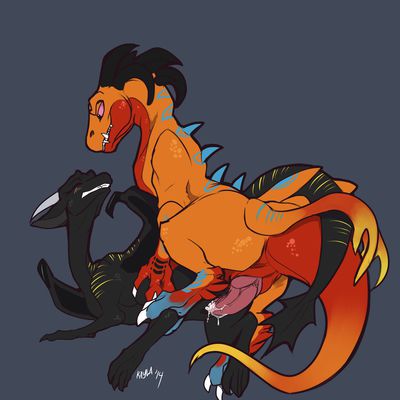 Mating Dragons
art by kayla-na
Keywords: dragon;dragoness;male;female;feral;M/F;penis;from_behind;vaginal_penetration;spooge;kayla-na