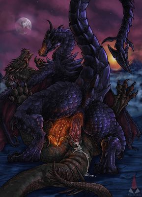 Exploring Skyrim 3 (colored)
art by killveous
Keywords: videogame;skyrim;alduin;dragon;wyvern;male;feral;M/M;penis;missionary;anal;spooge;killveous
