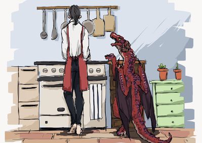Kitchen Helper
unknown creator
Keywords: dragon;feral;human;man;male;non-adult