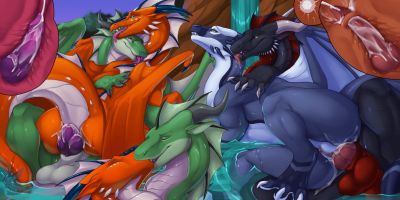 Double Date (extras)
art by kuribon
Keywords: dragon;dragoness;male;female;feral;M/F;orgy;penis;from_behind;cowgirl;vaginal_penetration;anal;internal;ejaculation;spooge;kuribon