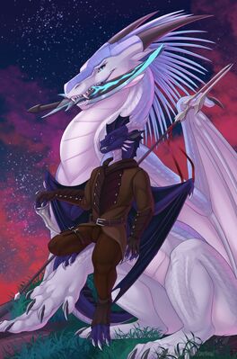 Tulraq Icewing (Wings_of_Fire)
art by kuribon
Keywords: wings_of_fire;icewing;dragon;male;feral;anthro;solo;non-adult;kuribon