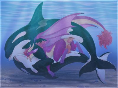 Orca and Dragoness DP
art by kust0k
Keywords: dragoness;furry;cetacean;orca;male;female;feral;M/F;penis;double_penetration;from_behind;cowgirl;vaginal_penetration;anal;spooge;kust0k