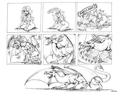 Lady to Dragon
art by canneryratt
Keywords: dragoness;feral;human;woman;female;solo;transformation;canneryratt
