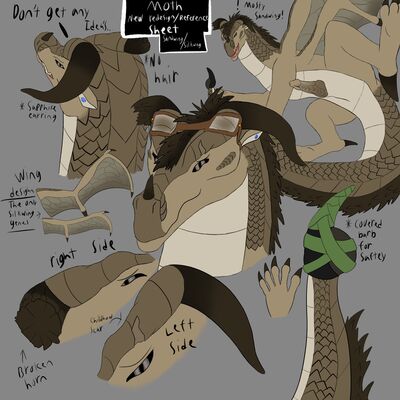 Moth Reference (Wings_of_Fire)
art by lampsformoth
Keywords: wings_of_fire;sandwing;dragon;male;feral;solo;penis;reference;lampsformoth