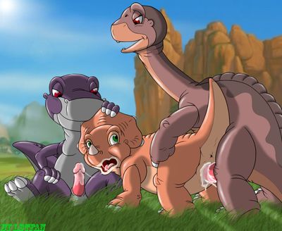 Cera Spitroasted
art by lbtfan
Keywords: cartoon;land_before_time;lbt;dinosaur;sauropod;apatosaurus;ceratopsid;triceratops;theropod;tyrannosaurus_rex;trex;littlefoot;cera;chomper;male;female;anthro;M/F;threeway;spitroast;penis;from_behind;vaginal_penetration;oral;spooge;spooge;lbtfan