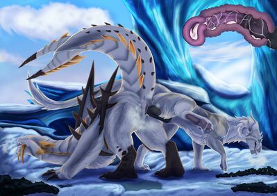 Tied Barioth
art by liluay and black_alterian_nightcrawler
Keywords: videogame;monster_hunter;barioth;dragon;dragoness;wyvern;male;female;feral;M/F;penis;from_behind;vaginal_penetration;tied;ejaculation;internal;spooge;liluay;black_alterian_nightcrawler
