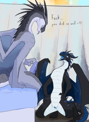 Royal Facial (Wings_of_Fire)
art by litledragon
Keywords: wings_of_fire;icewing;nightwing;dragon;dragoness;male;female;feral;M/F;penis;vagina;suggestive;spooge;litledragon