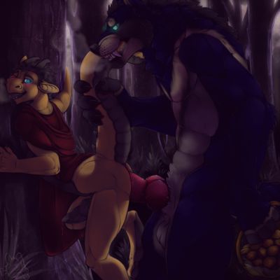 Little Red Riding Hood
art by dog-bone
Keywords: dragon;furry;canine;wolf;anthro;male;M/M;penis;anal;from_behind;spooge;dog-bone