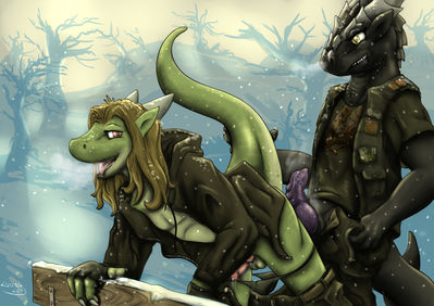 Anthro Dragons
art by lizardlars
Keywords: dragon;anthro;male;M/M;penis;anal;from_behind;spooge;lizardlars