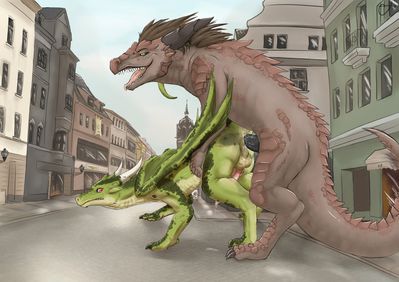 Raygon
art by lizardlars
Keywords: dragon;feral;male;M/M;penis;anal;from_behind;spooge;lizardlars