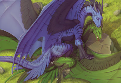 Dragons Mating
art by lunalei
Keywords: dragon;dragoness;male;female;feral;M/F;missionary;spooge;lunalei