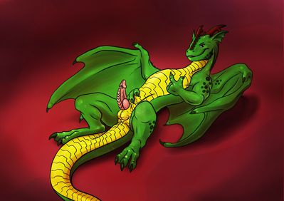 Hexdragon
art by lutti
Keywords: dragon;male;feral;solo;penis;lutti