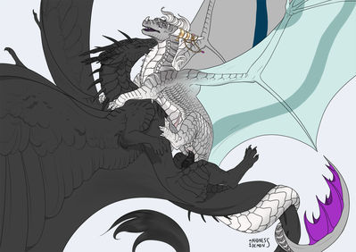 Caldera and Nikolieth Mating
art by madness_demon
Keywords: dragon;dragoness;male;female;feral;M/F;penis;cowgirl;vaginal_penetration;madness_demon