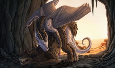 Deathclaws Lair
art by marina1221vermilion
Keywords: videogame;fallout;reptile;lizard;deathclaw;dragon;male;feral;M/M;penis;from_behind;anal;marina1221vermilion