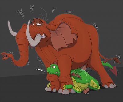 Too Big To Handle
art by mcfan
Keywords: dragon;feral;furry;elephant;anthro;M/M;penis;from_behind;anal;spooge;mcfan