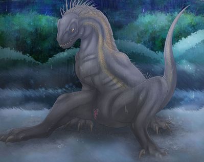 Indoraptor
art by mel21-12
Keywords: jurassic_world;dinosaur;theropod;indominus_rex;raptor;hybrid;indoraptor;female;feral;solo;vagina;spooge;mel21-12